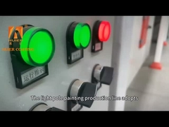 Automatisch poedercoatingssysteem voor fietsframes met ijzeren substraat met aanpasbare kleuren