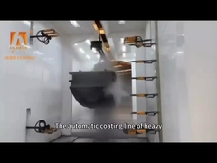 Automatische touchscreen horizontale poedercoating lijn 16 PCS standaard