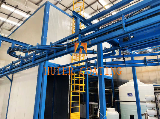 PLC-gecontroleerd plafond gemonteerd staal hangend transportsystem met ketenhanger