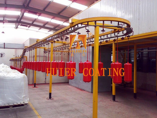 Aanpasbare kleur Energiebesparende Mesh Belt Powder Coating Conveyor Systems Powder Coating Line