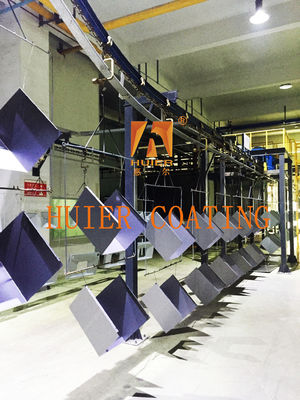 Verstelbare spoedpoedercoatingconveyorsystemen met aanpasbare kleuren