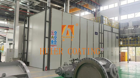 Elektrostatische spuitpistool KOSO Valve Coating Line Grote kleplijn voor eenlaagse coating in de industrie