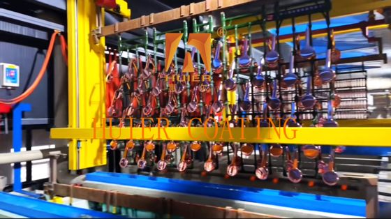 Productielijn voor elektroplatering van kunststofonderdelen met een hoog rendement